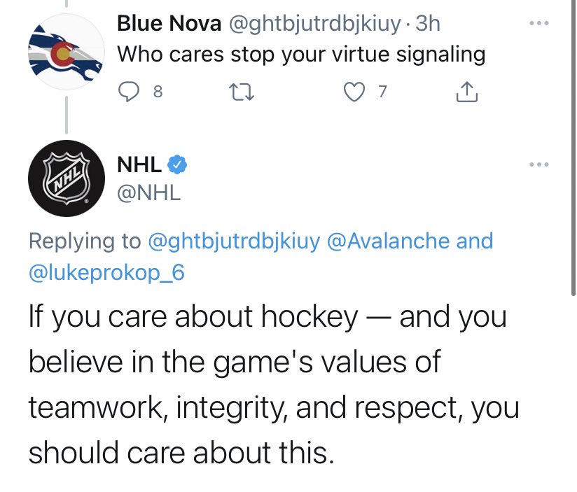 marnylandersen's tweet photo. lmao give the interns running @nhl today a raise, they are not holding back and I’m very here for it https://t.co/dMlZrHfXSt
