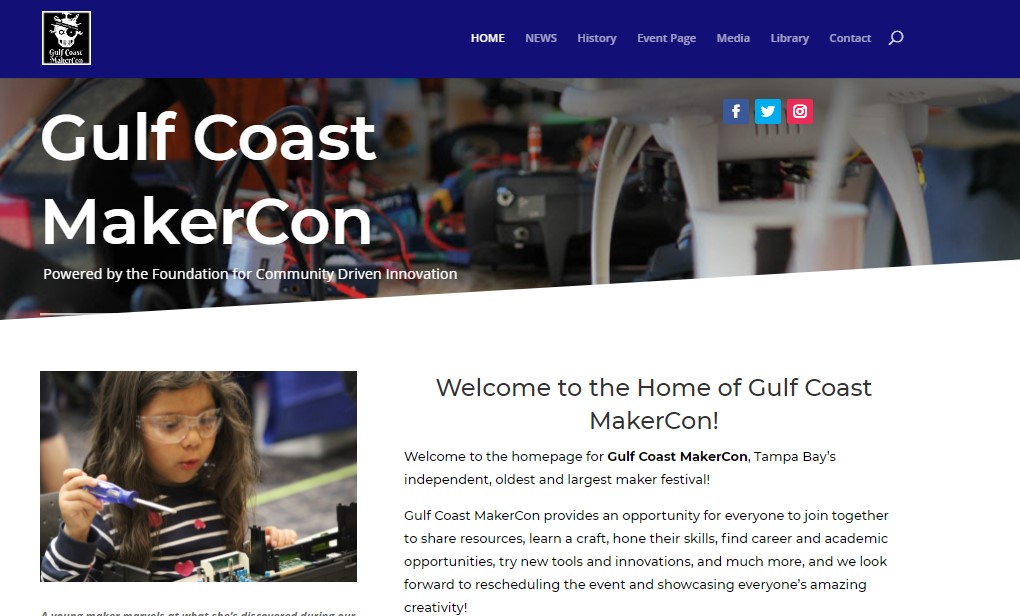 GCMakerCon's tweet image. Check out our new website and stay tuned for news about Gulf Coast MakerCon 2022! gulfcoastmakercon.com/2021/07/19/wel…