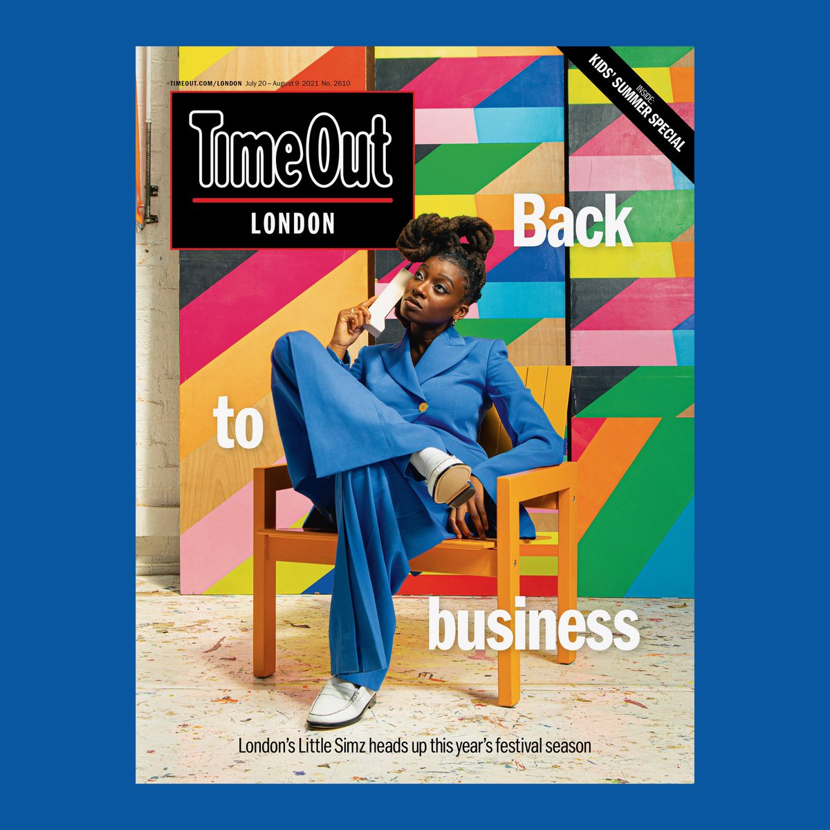 LittleSimz's tweet photo. On the cover for @TimeOutLondon ✨🦋 https://t.co/1n31M6JJTW