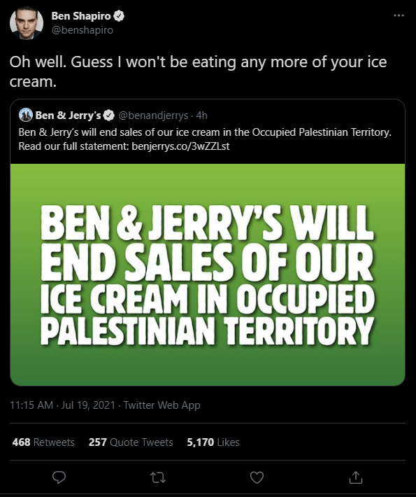 ConSelfOwns's tweet photo. Ben Shapiro back at it again with conservative Cancel Culture https://t.co/toxr4new0M