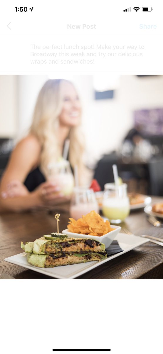 The perfect lunch spot! Make your way to Broadway this week for our delicious wraps and sandwiches! We can’t wait to see you!