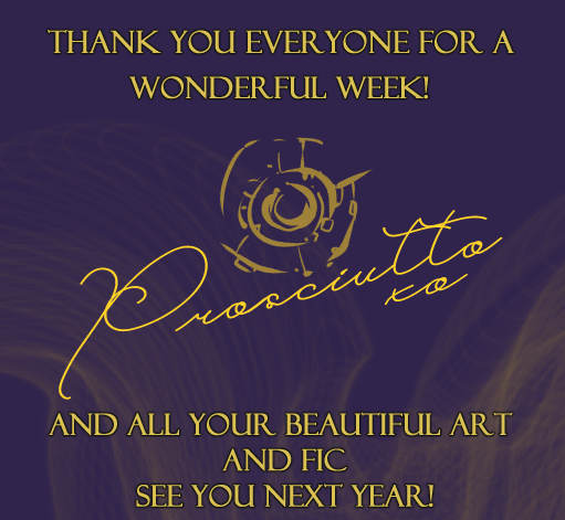 prosciuttosweek's tweet photo. And that's an end to #ProsciuttoWeek2021 💛🥓! 
Thank you so, so much for a wonderful week and to everyone who participated with wonderful fic and art, celebrating Prosciutto and his rare pairs. 
Late contributions will be accepted and rt - just be sure to @ the account! https://t.co/AqNQOuPcu1