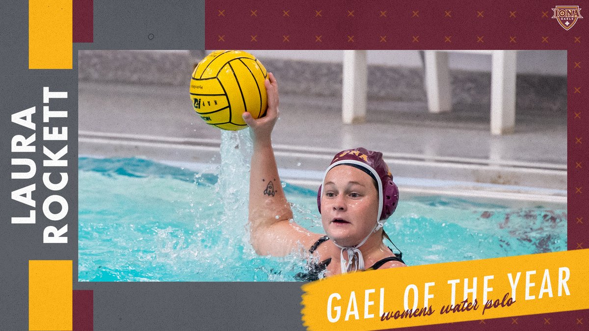 IonaGaels's tweet photo. On the women's side for @IonaWaterPolo, Laura Rockett is the Gael of the Year.
π led the team in exclusions drawn and steals and her 16 goals scored were second-most.
#ICWWP #GaelNation https://t.co/eDEKCuCuRN