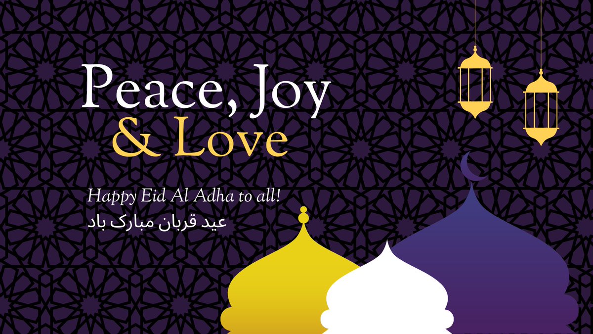 We wish everyone peace, love, and joy this Eid 💜 #eidmubarak #morelovelesshate