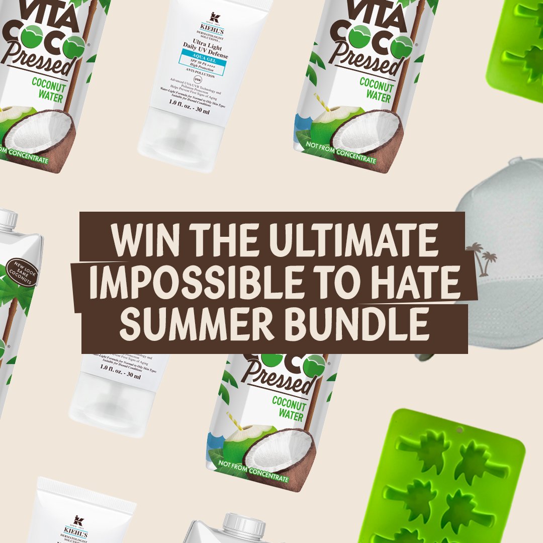 VitaCocoUK's tweet photo. #GIVEAWAY | We're declaring today the official start of summer and to make sure it's #ImpossibleToHate, we're giving away 10 summer starter kits!
To Enter:
🥥 Follow @VitaCocoUK
🥥 Tag 3 friends you're excited to share summer with!
18+ and UK only. Ends 26.07.21 https://t.co/2ezloWOg57