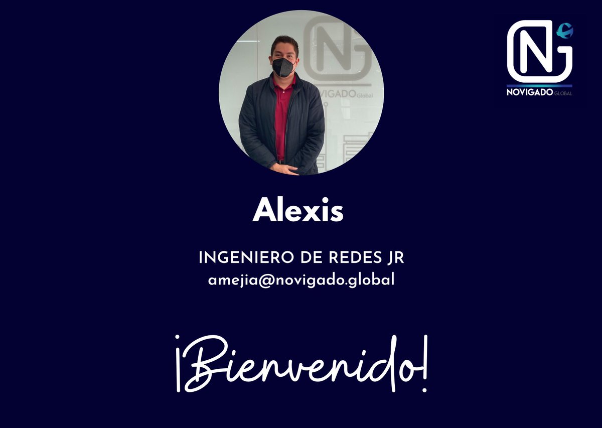 NovigadoGlobal's tweet photo. Después de un proceso de selección que inició por este canal, hoy recibimos por fin a un nuevo miembro del equipo ¡Bienvenido Alexis! ¡Que sea un gran camino en NOVIGADO Global 

#Gracias a tod@s quienes participaron en este proceso #Bienvenida #equipocrece https://t.co/pj2PZEYGbC
