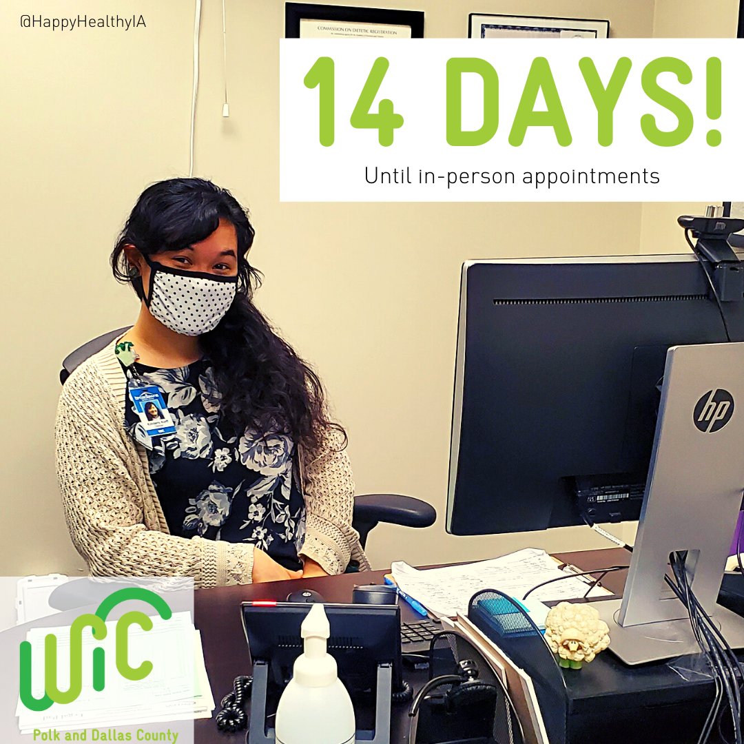 14 days to in-person appointments! 

Children are eligible for benefits from the very first day of life up until the age of 5. We love watching your children grow!

Clients will briefly be screened for illness and have their temperature taken before coming in for appointments.