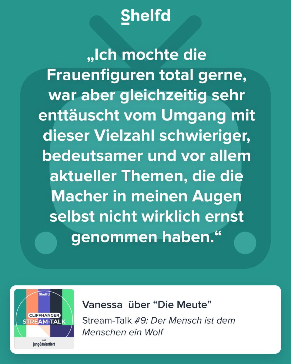 DerStreamTalk's tweet photo. "Die Meute" erzählt von Formen stellenweise brutalster Misogynie. Warum Dobrila und Vanessa über das Gesehene richtig wütend sind und Arabella ganz anderer Meinung ist - jetzt in der aktuellen Folge "Stream-Talk"
#streamen #streamtalk #new #film #serie #podcast #arte https://t.co/vP4iwHbUji