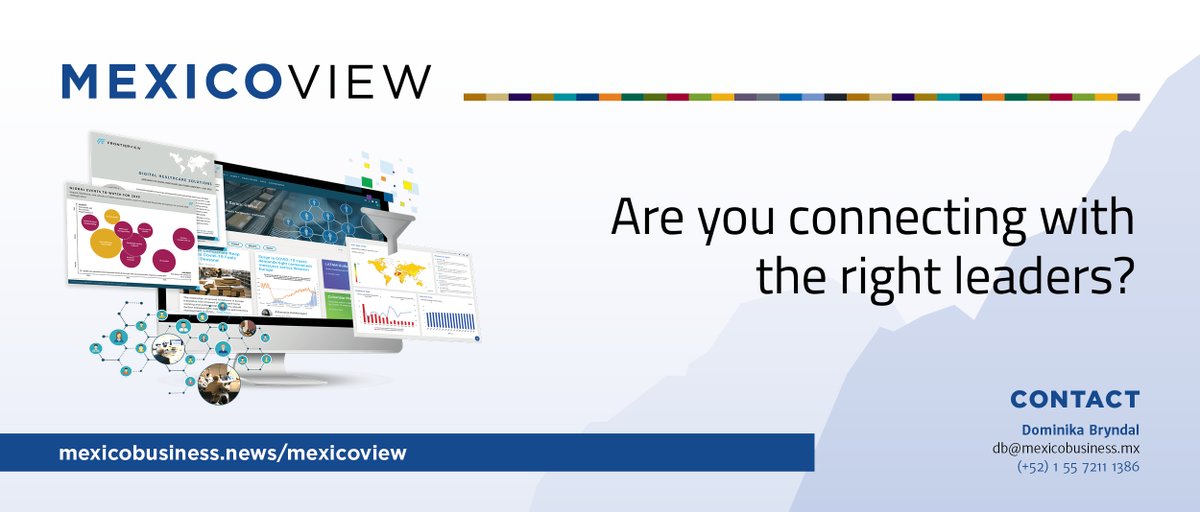 #MexicoView offers targeted focus on powering strategic planning, market monitoring, and international growth for our members. Start growing your business, learn more here: mexicoview.mx #MexicoBusinessNews #MexicoBusiness <a href="/FrontierView/">FrontierView</a>