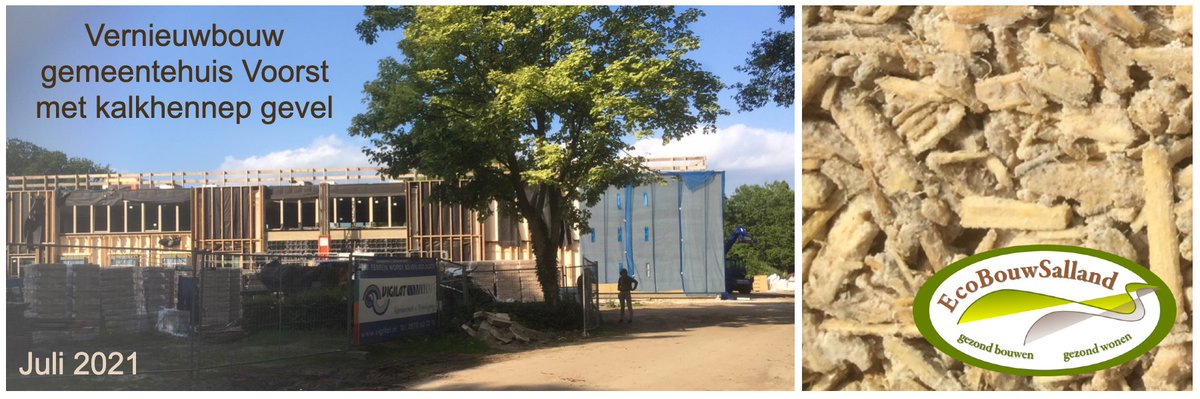Wij vernieuwbouwen deze maand het eerste publieke gebouw in Nederland - en misschien wel in Europa - in kalkhennep. <a href="/tweesnoeken/">De Twee Snoeken</a> #wijgaancirculair