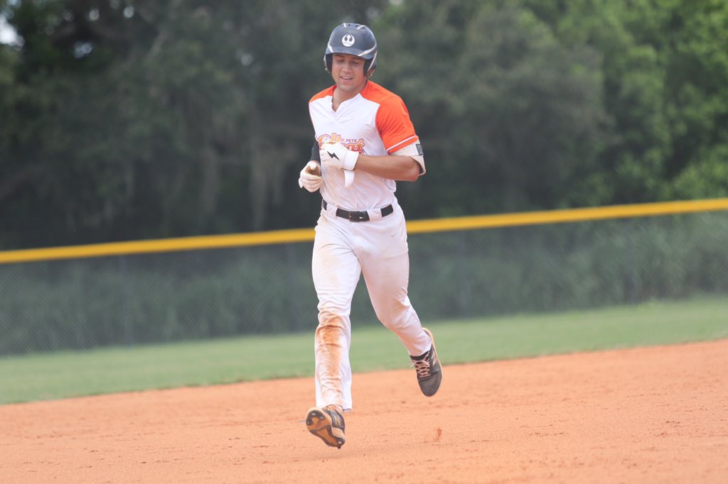 .<a href="/ryanwaldy21/">Ryan waldschmidt</a> ends this one early with a 3-run bomb to give the <a href="/StPeteHeatBB/">St. Pete Heat Baseball</a> an 11-0, 6inn win in the <a href="/FgcLbaseball/">FloridaGulfCoastLeague</a> qtrfinal v St Pete Saints.