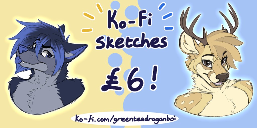 TeaDragonBoi's tweet photo. ✨I've decided to open for Ko-fi sketches indefinitely, and this time with colour!✨ 
https://t.co/hl3FEIDV4R
More info in thread about how to get one of these for yourself if you're not sure how it works! https://t.co/vRuCDo2pWy