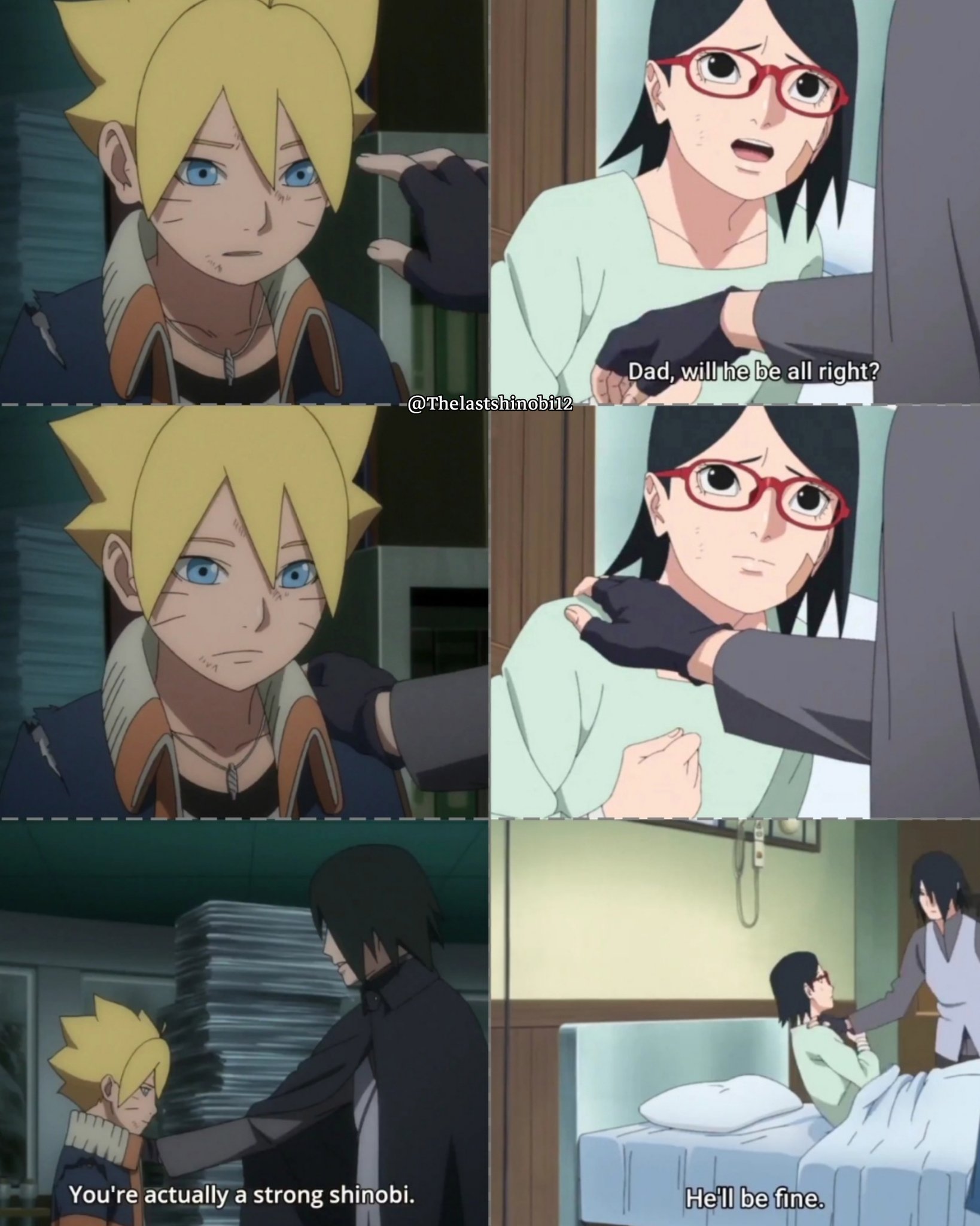 Crunchyroll.pt - A Sarada sou eu tentando ser produtiva e o Boruto