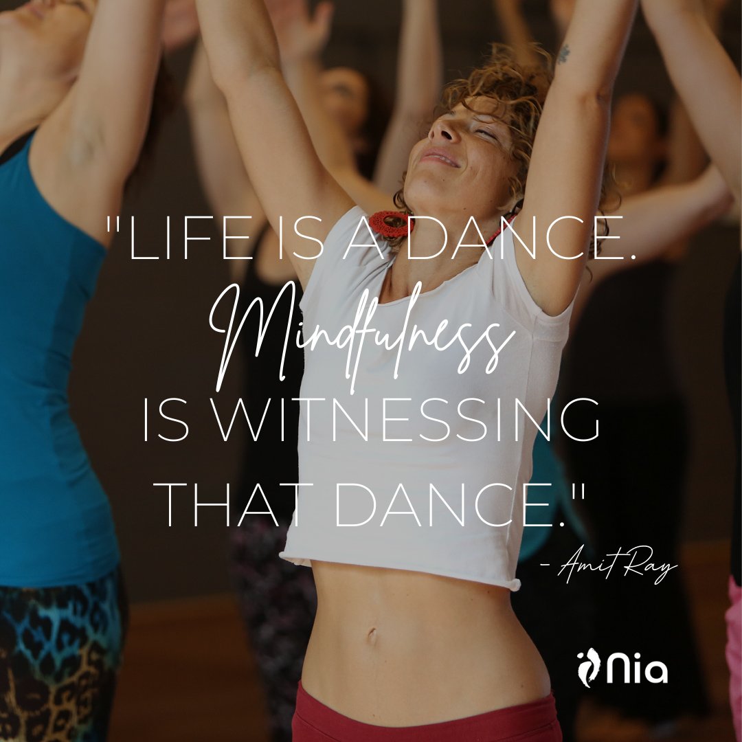niatechnique's tweet photo. "Life is a dance. Mindfulness is witnessing that dance." - Amit Ray

Weaving mindfulness, movement, connection and joy is what makes the Nia magic on and off the dance floor. What practices are bringing mindfulness to your dance through life today?

#niatechnique #mindfulness https://t.co/HIL2ven3oo