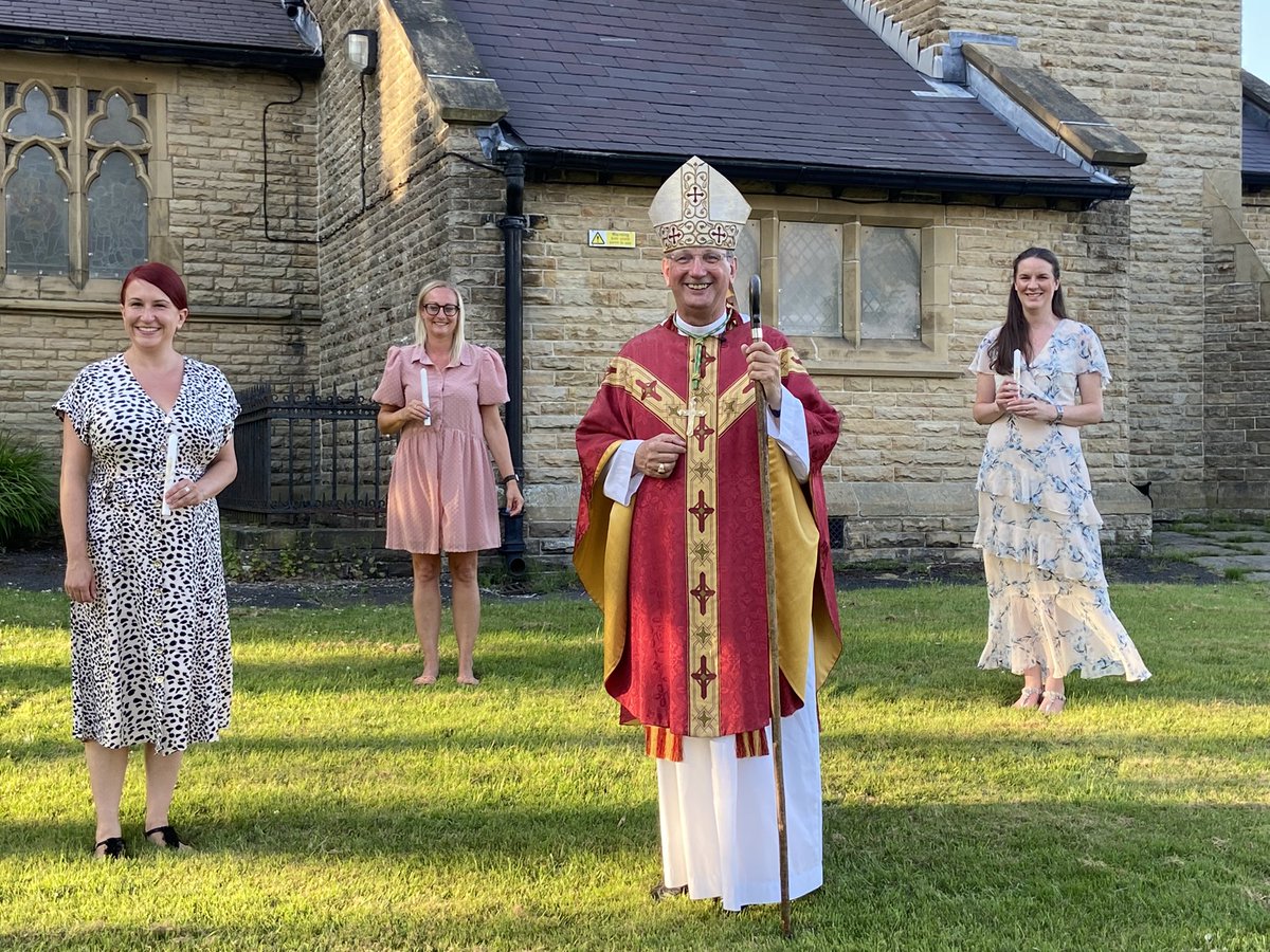 Shaw & Crompton & Thornham C of E (@sctcofe) on Twitter photo Great joy tonight as, two weeks later than planned due to isolating, Gemma, Lisa and Anna were confirmed! A big thank you to <a href="/BishMiddleton/">Mark Davies</a> for coming back again so soon. Great joy tonight as, two weeks later than planned due to isolating, Gemma, Lisa and Anna were confirmed! A big thank you to <a href="/BishMiddleton/">Mark Davies</a> for coming back again so soon.