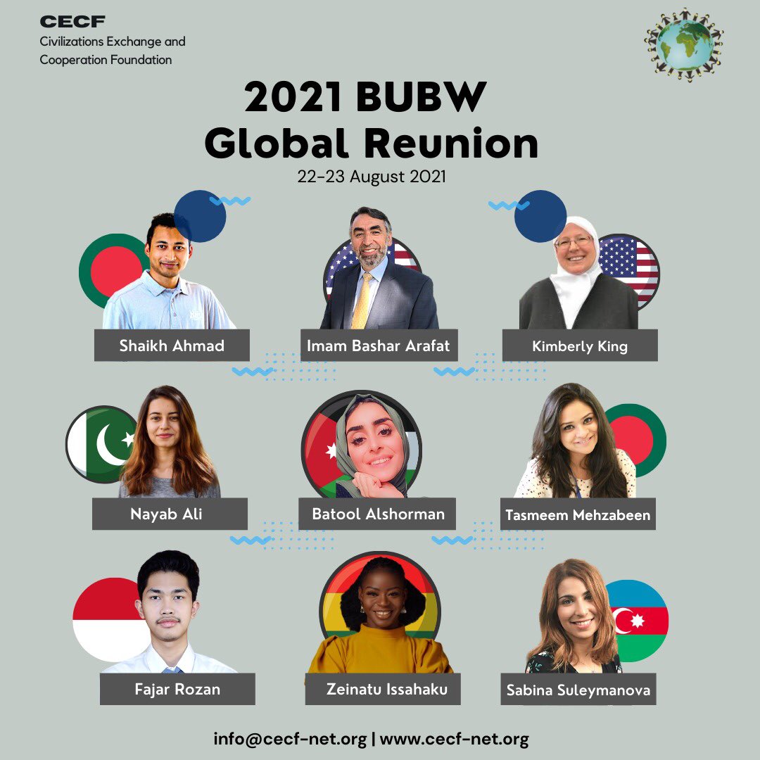 BubwGlobal's tweet photo. Dear BUBW Alumni! We are excited to announce the Global Alumni Reunion which will be held online this summer on August 22-23rd, from 8 to 10 AM EST. Please save the date and follow us for more details😉We can’t wait to see all of you get together!💚✨
#bubw #cecf #alumnireunion https://t.co/9j7gcqP7lR
