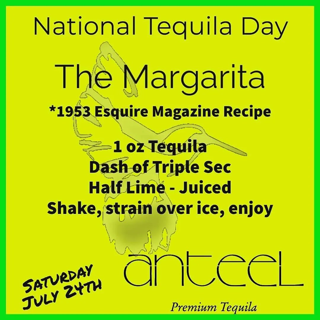 National Tequila Day is this Saturday!

There is no better way to celebrate than with a margarita, which is arguably the most consumed cocktail in the world. 

Whether you like your margarita on the rocks or frozen, we suggest you try an Anteel Coconut Lime Margarita one day.