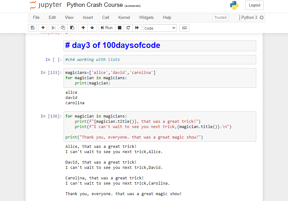 pythonbazi's tweet image. slow but steady !, 3rd continuous day of #100DaysOfCode with #Python