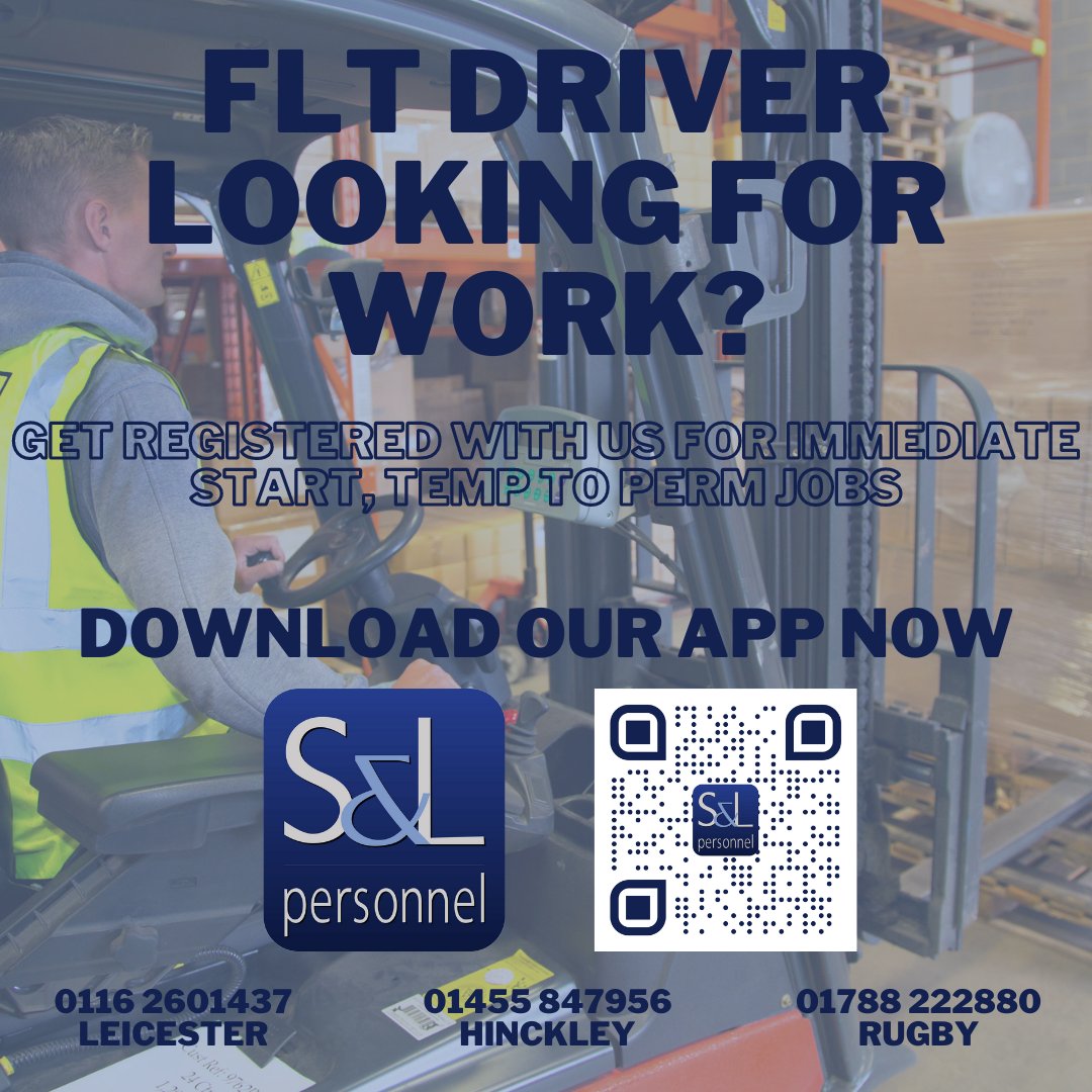 TheRecStn's tweet image. ARE YOU A FLT DRIVER LOOKING FOR WORK❓ 👀 
Get registered with us for immediate start, temp to perm jobs!
DOWNLOAD OUR APP NOW📲 
#SLPrecruitment #FLTDriver #ImmediateStartJob #TempWork #PermanentWork #RecruitmentAgency #Recruitment