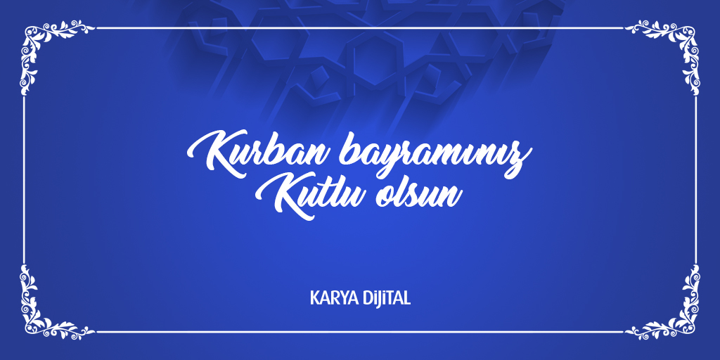 Kurban Bayramınız kutlu olsun.
#İyiBayramlar #HayırlıBayramlar #MutluBayramlar #EidMubarak #KurbanBayramı
