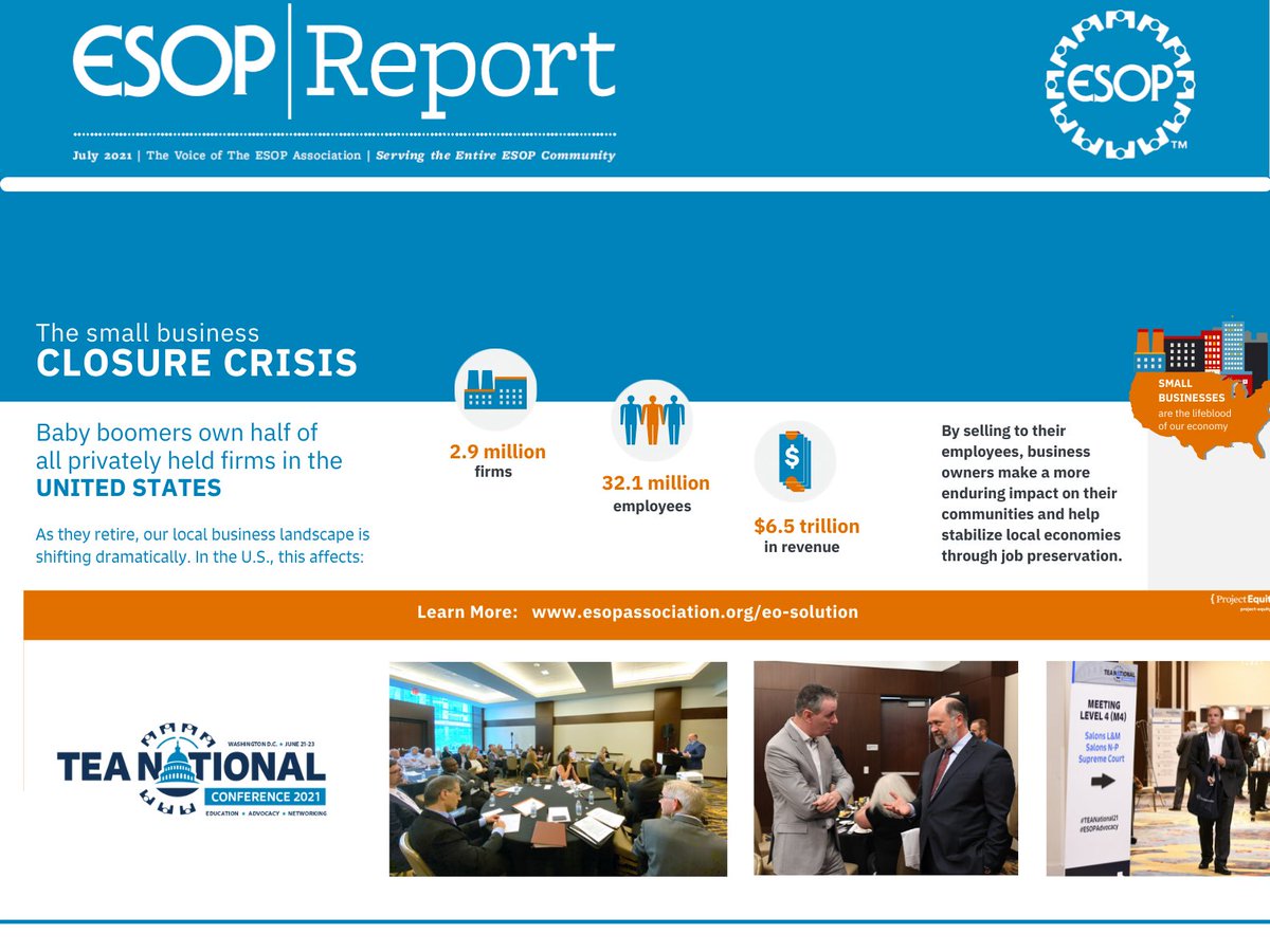 The July ESOP Report is now available online for members of The ESOP Association. esopassociation.org/resources/list…