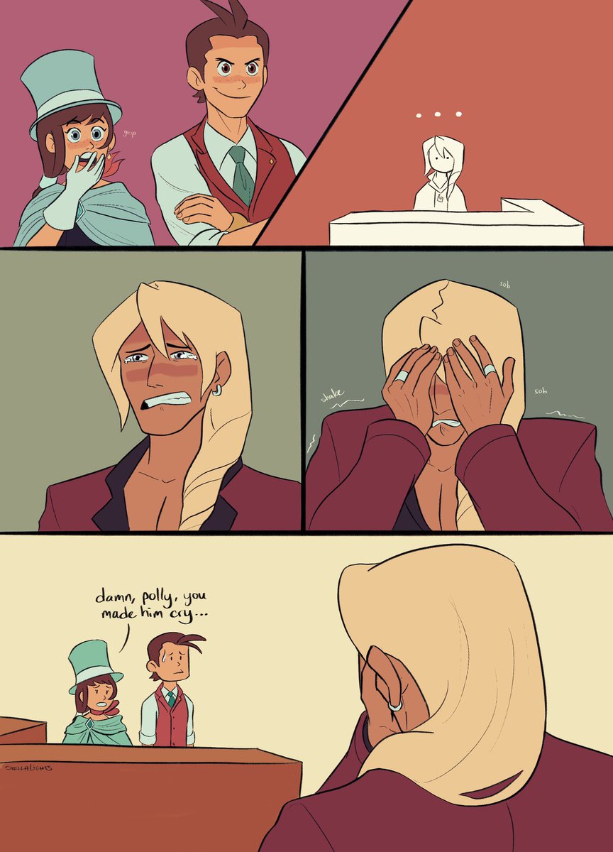 klavier can dish it out but he can't take it #AceAttorney #klapollo 