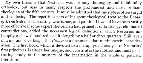 PodPatristica's tweet photo. I tend to think Nestorius was orthodox, but this defense of him is hilarious. https://t.co/zalmWFiRcv