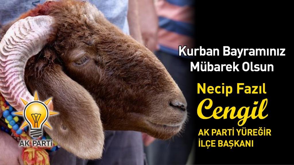 Bayramlar; Birlik ve beraberliğin, insanlar arasındaki sevgi ve saygının perçinlendiği günlerdir.
 
Bu güzel günde ailenizle, sevdiklerinizle sağlıklı ve huzurlu bir bayram geçirmeniz dileğiyle. 
 
Kurban Bayramınız mübarek olsun...