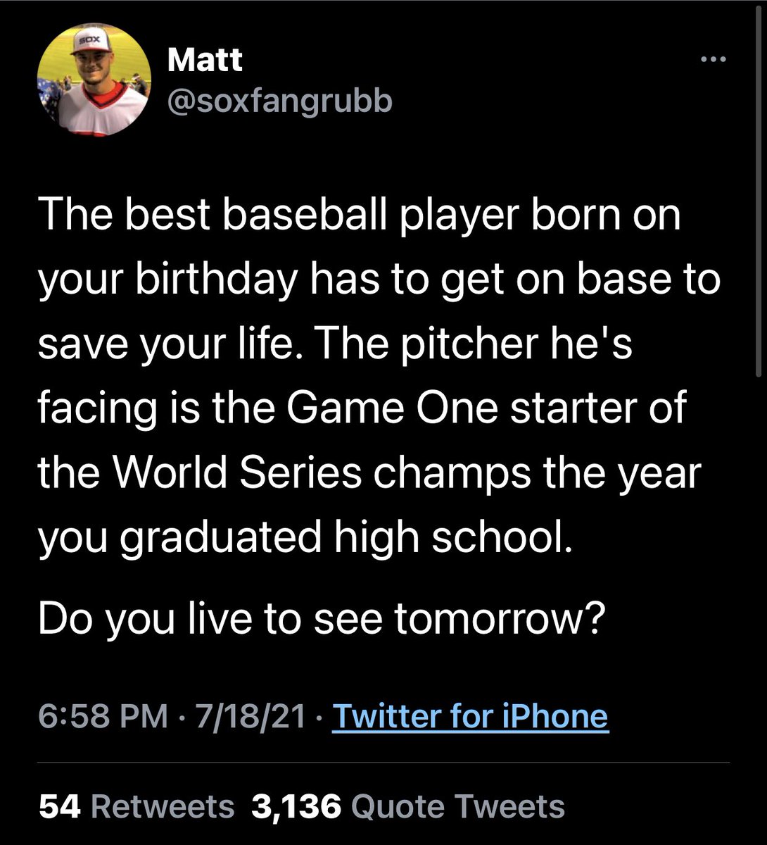KeithOlbermann's tweet photo. If you’re wondering why all kinds of pitchers, from Andy Pettitte to Tim Lincecum to Jimmy Lavender* are trending, it’s this guy’s fault. 

(*Jimmy Lavender not actually trending) https://t.co/GmHXTX4MLJ