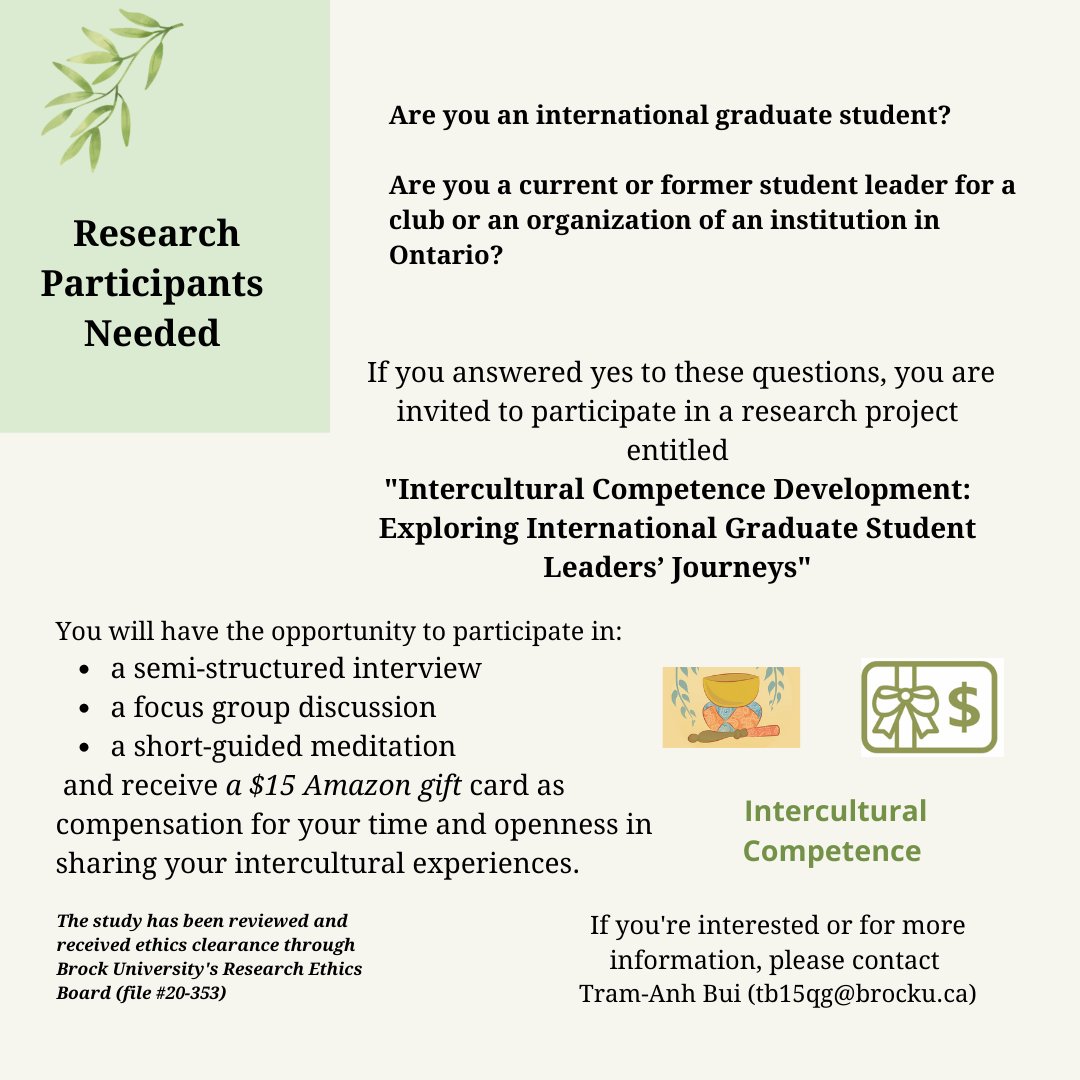 Updated research recruitment poster! Happy to share details in another format if needed. #sachat #sacdn #sagrad