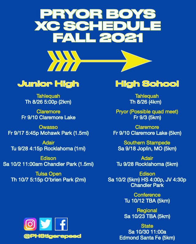 Pryor HS Boys XC⚡️TF tweet media