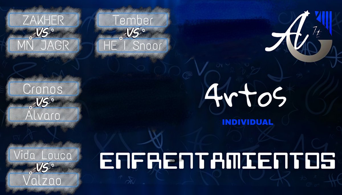 The Grand Arena (@grandarenagg) on Twitter photo #ENFRENTAMIENTOS | Clash Royale ⚔️ |
INDIVIDUAL 👤| #TGA
Cada ves más cerca de 1 campeón ¿Quien será?
@CLEMENTE_ZK 🆚 <a href="/josuegtzCr/">ASUNA💙EYDIS❤️ - (Darling)</a>
<a href="/iAmCronosGG/">Cronos</a> 🆚 @Alvaro4Cr
<a href="/Vidalouca3k/">ツAle™</a> 🆚 <a href="/Valzao_Cr/">VALZÃO🇧🇷</a>
@Joaqun19020503 🆚 <a href="/SnoorTm/">𝓡uthless Snoor;</a>
Suerte en los 4tos 🔥 #ENFRENTAMIENTOS | Clash Royale ⚔️ |
INDIVIDUAL 👤| #TGA
Cada ves más cerca de 1 campeón ¿Quien será?
@CLEMENTE_ZK 🆚 <a href="/josuegtzCr/">ASUNA💙EYDIS❤️ - (Darling)</a>
<a href="/iAmCronosGG/">Cronos</a> 🆚 @Alvaro4Cr
<a href="/Vidalouca3k/">ツAle™</a> 🆚 <a href="/Valzao_Cr/">VALZÃO🇧🇷</a>
@Joaqun19020503 🆚 <a href="/SnoorTm/">𝓡uthless Snoor;</a>
Suerte en los 4tos 🔥