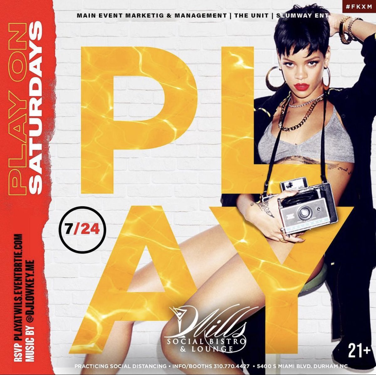 YURRRRRRTTTTTT 🗣🗣🗣🗣 WE WANNA HIT YOU WITH A TRIPLE WHAMMY❕
Wednesday at The House for HumpDaze 🐪🍹
Friday at Luna for Friday Night Live 🎥
Saturday at Will’s for Play on Saturday’s 🍾 LET’S MAKE IT HAPPEN❕We have all your moves for this week 🔥 
LET’S DO IT❕