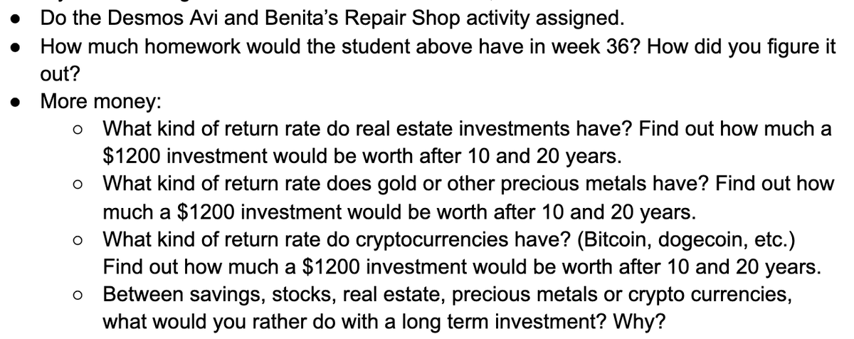 mathhombre's tweet image. #algchat lesson about exponentials, using the same old Futurama example, but @davidaustinm had the nice idea to emphasize spreadsheet use. docs.google.com/document/d/1rz… Then in HW