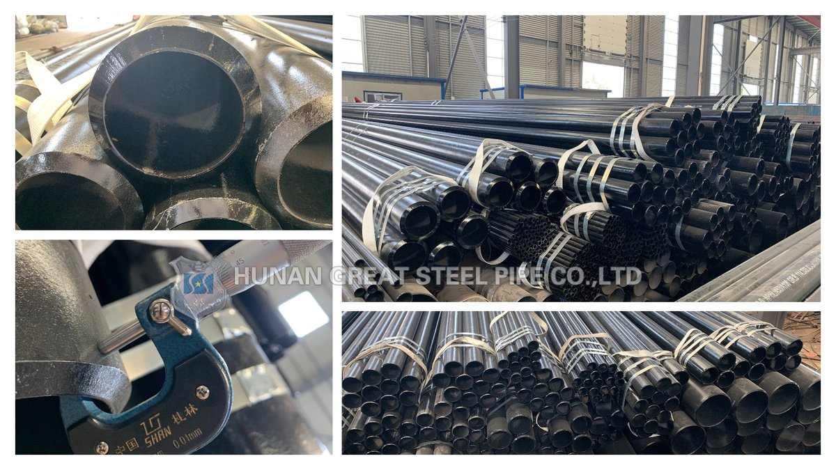 GreatHunan's tweet photo. #seamlesssteelpipeexport API 5LA53 A106 GR.B Seamless steel pipe for oil energy construction project. With standard sizes and packages for export.
#SMLS #API5Lseamlesssteelpipe #oilproject https://t.co/LfwjYaYnBk