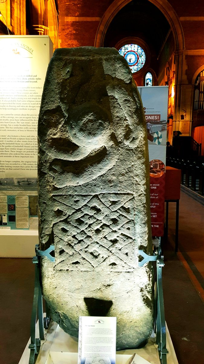 GovanStones's tweet photo. Dear #MedievalTwitter, #DYK we have a replica of the snake and boss from our early medieval 'Sun Stone' cross-slab in the form of this iron gate? #Stonehinge🚪

IWRC, the design was Richard East of City Design Co-Op's great idea https://t.co/jtxCMD56HI