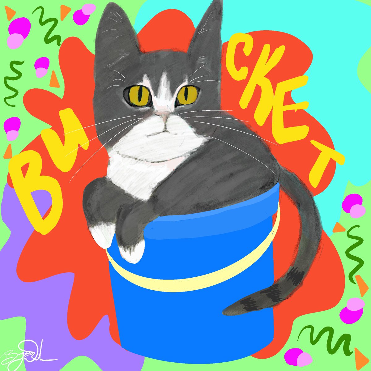 My newest addition to my family! His name is Bucket! 🪣