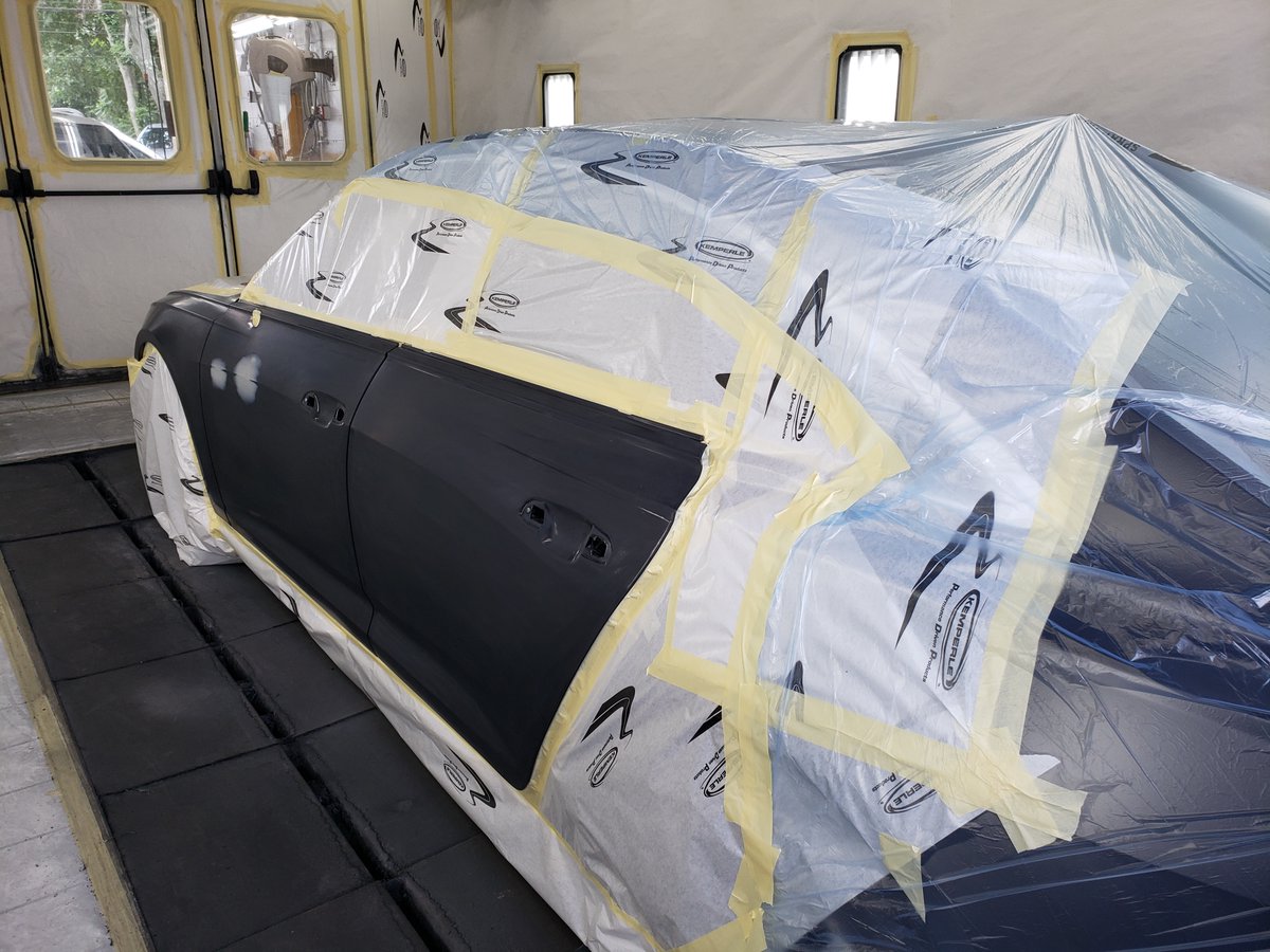 NorthStateCus's tweet photo. Happy Monday Twitter! What paint projects are you starting this week with? #audi #a6 #premiumplus #quattro #paintboothlife #gotpaint #notapelines #prelosscondition #prepaint #postpaint #revo #infared #quality #integrity #northstatecustom #northstateautobahn #est1970 https://t.co/J2Wg7e82Vx