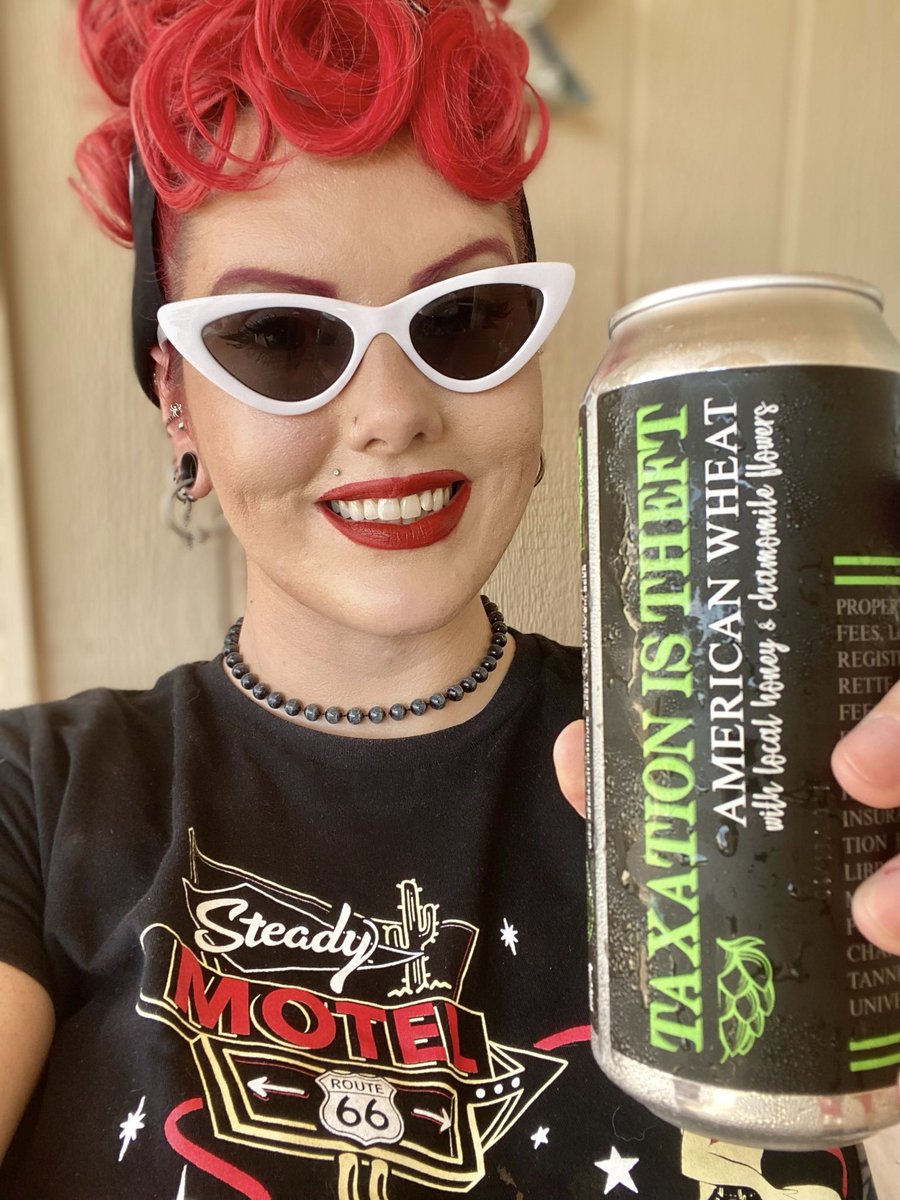 lauren_liberty_'s tweet photo. Taxation is Theft beer made locally by The Beer Research Institute @480G1.
Thanks @Jtodd601 for sharing!
#TaxationIsTheft #PoliticalPinup #Arizona #CraftBeer #LibertyBabe https://t.co/CkYLIbduoN