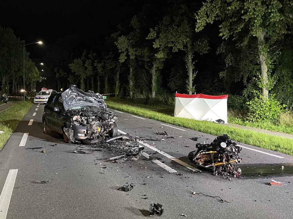 Motorrijder overleden bij ongeval in Lieshout . 19 juli 2021.