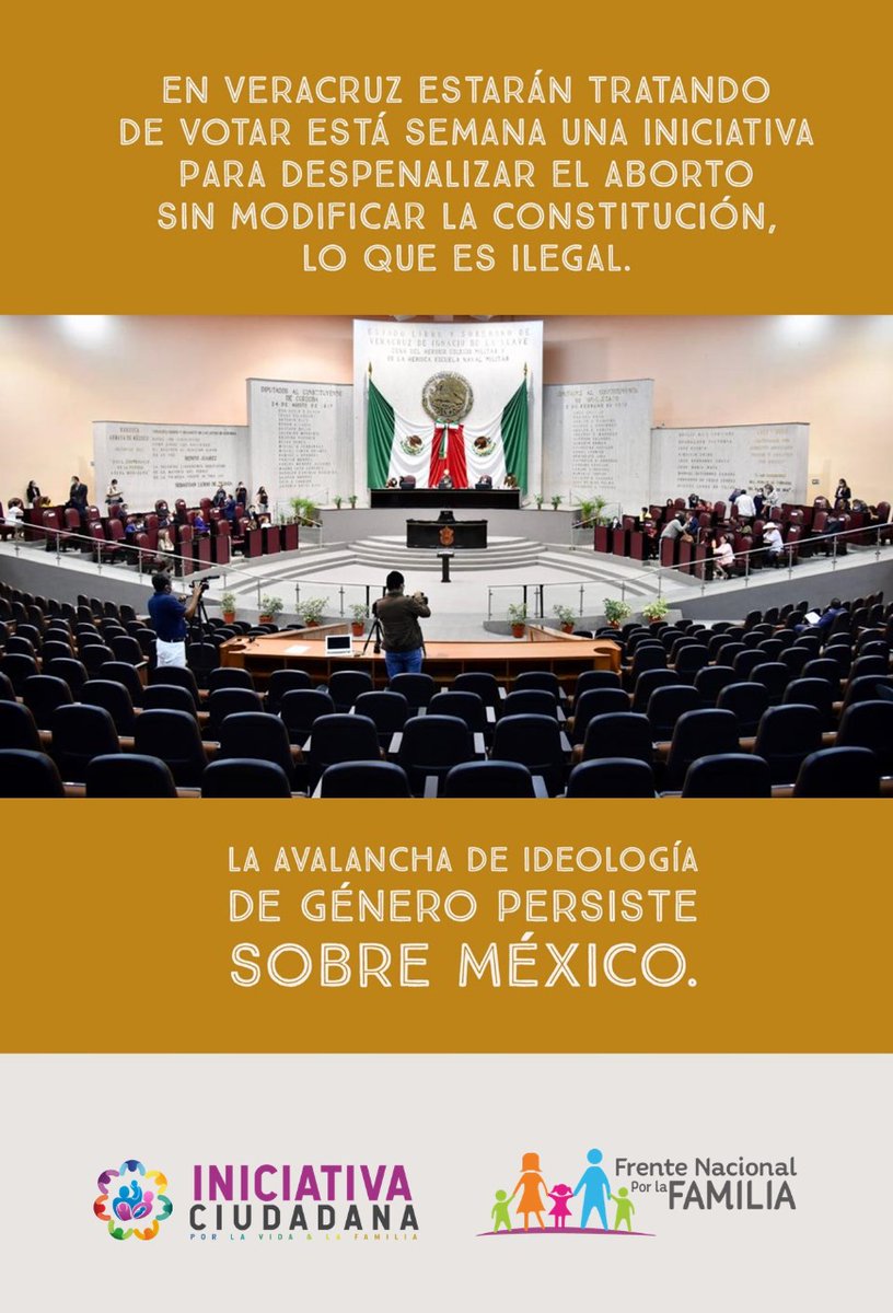 FNxFamilia's tweet photo. ⚠️ACTÍVATE | FIRMA LA PETICIÓN
Diputados de Veracruz: DEFIENDAN LA VIDA
@MonicaCoatza busca que se Despenalice el Aborto violentando el Art. 4° Constitucional de Veracruz que protege la vida desde su inicio en el vientre materno.
Firma Aquí: https://t.co/LLG61c0GiP
#VeracruzVida https://t.co/ESuUOxx1kK