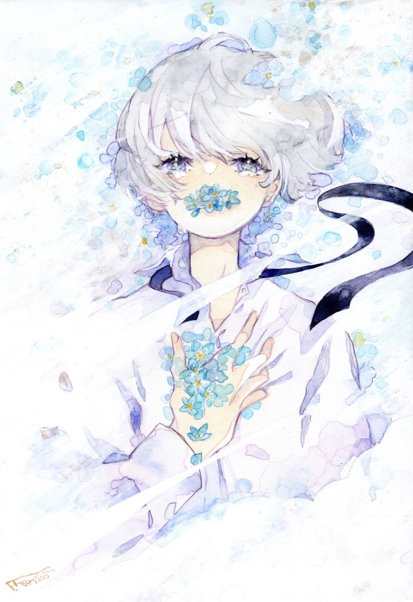 記憶 君の記憶から消えてしまうと 世界のどこからも 消えてしまうような気がした 針子 アートマルシェ参加中のイラスト