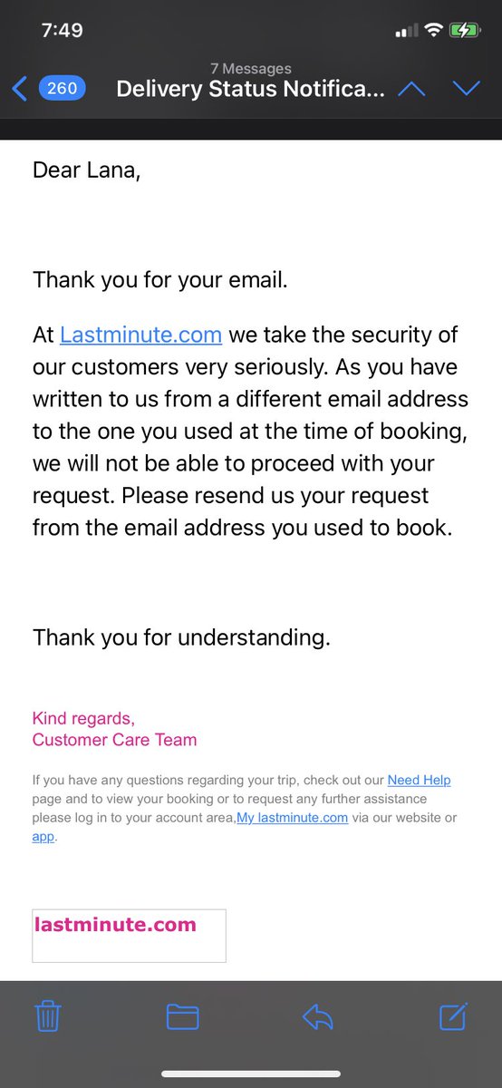 Hey <a href="/lastminute_com/">lastminute.com</a> why are you refusing to investigate fraud for travel in Europe paid for by an Australian <a href="/PayPal/">PayPal</a> account during Australia’s lockdown when it’s being reported to you?  How would I have their email address? #didntevenhavealastminuteaccount #lastminutefraud