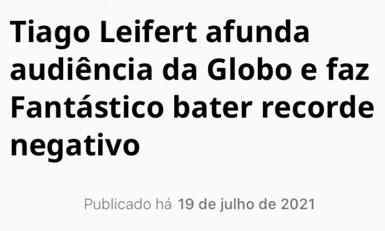 domlancellotti's tweet photo. INFELIZMENTE BOAS NOTÍCIAS!

‘Super Dança’ registrou 13,9 pontos de média em São Paulo ontem. Este foi o PIOR marco desde o início do programa, que surgiu para substituir o ‘Domingão do Faustão’. Quem também amargou baixos índices foi o ‘Fantástico’ com 16,4 pontos de média. https://t.co/s0rexYW2Gl