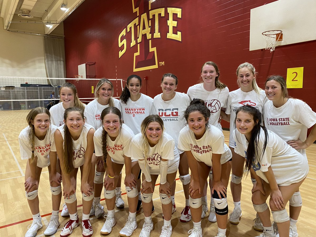 DCGVolleyball's tweet photo. Great time today at ISU Team Camp! #lotsofreps No more open gyms. https://t.co/kZ3x2Wxj1f
