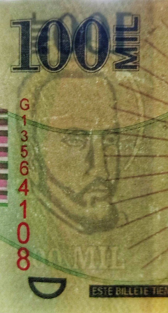 Hoy hicieron pasar un 100mil falso en mi negocio y no sé si me dió más rabia la plata o que me jodan con un billete que tenía un San Roque que le parece a Calamardo hermoso