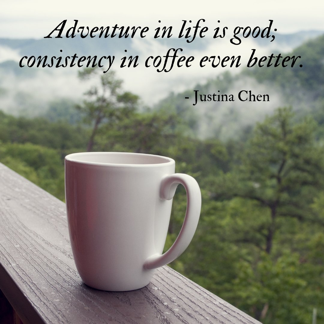 #coffeeadventure #consistentcoffee #goodcupofcoffee #coffeequote #coffee #coffeelife #coffeelove #coffeeculture #coffeeaddict #coffeedaily #coffeelifestyle