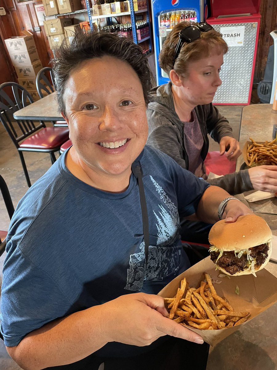 Celebrating 5 years cancer free! Now off all meds and only have yearly checkups. Had a great burger at Tay’s Burger Shack. #GoodbyeHotFlashes #StillWinningTheBattle #KickingCancersButt