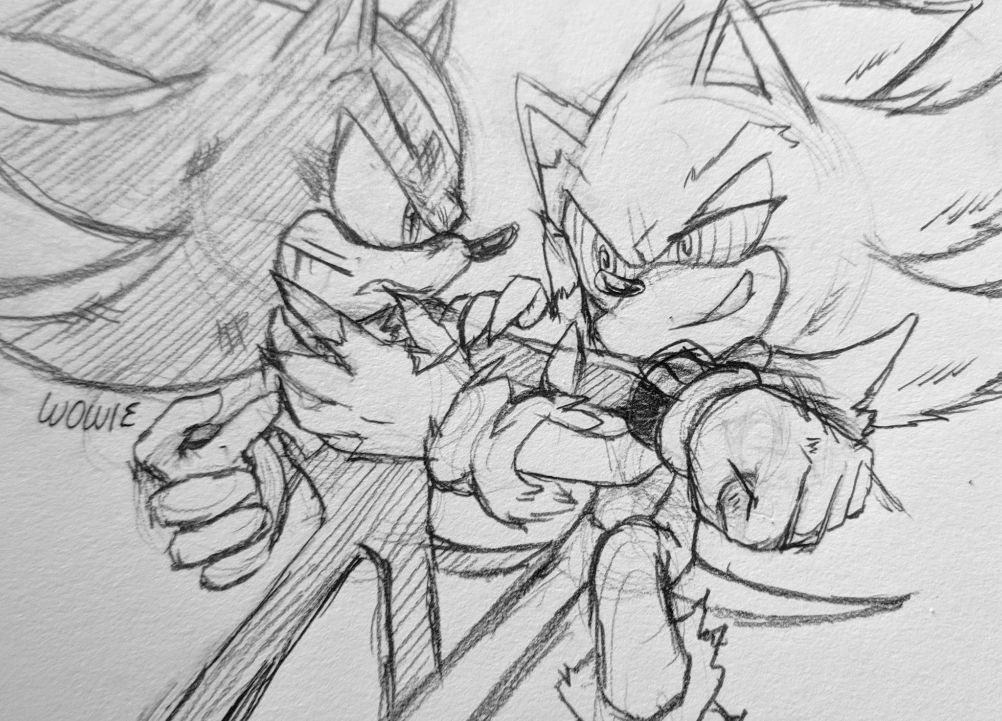 Sonic(fleetway) Vs Shadow(fleetway)