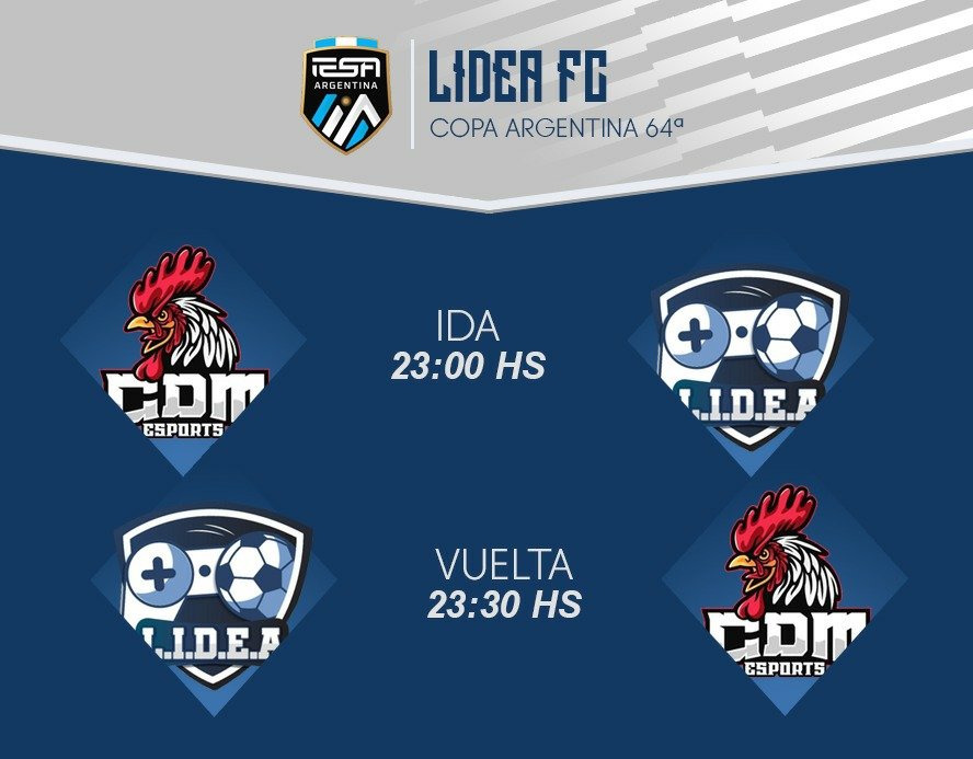 Empieza la fase de eliminación directa de Copa Argentina.

🆚 <a href="/CDMoroneSports/">Deportivo Morón eSports</a>

Ida 
🏟️ Estadio Nuevo Francisco Urbano

Vuelta 
🏟️ Stamford Bridge

#DaleLidea #LideaPositivo